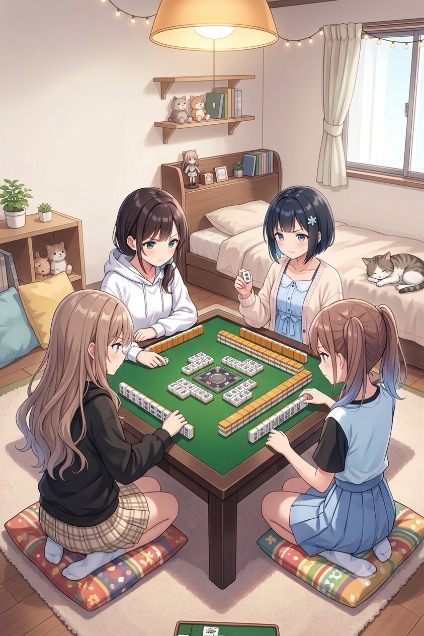 絶対麻雀やらない面子に麻雀させてみた