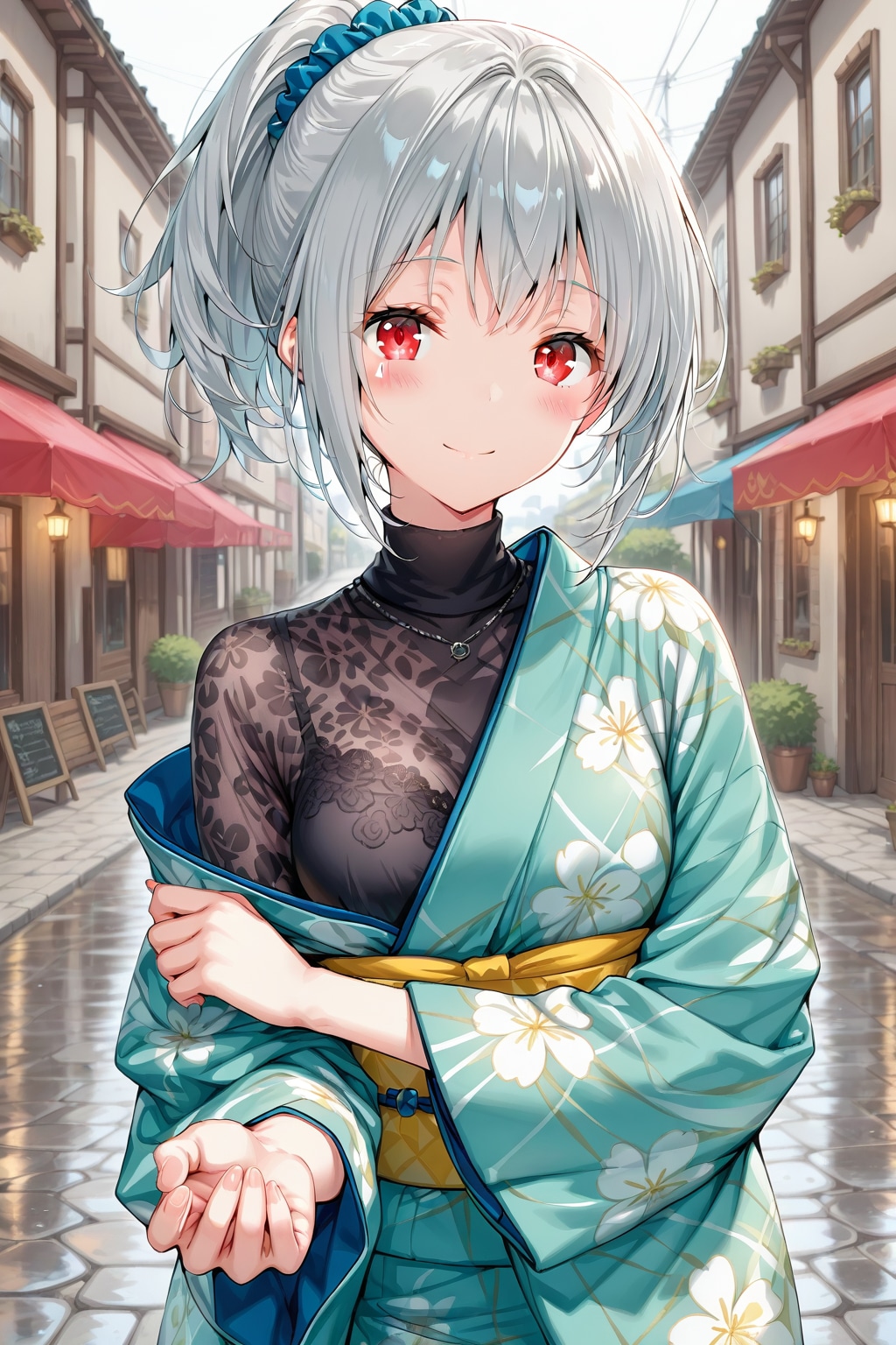 着物の雛菊ちゃん | の人気AIイラスト・グラビア