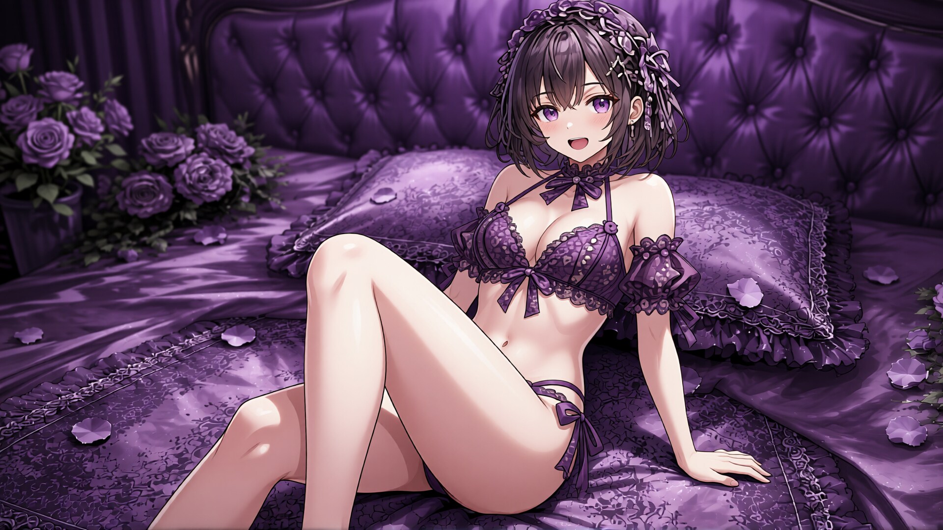 黒髪少女と水着　その2-4