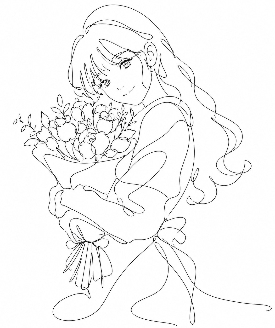 ★一筆書き風 | の人気AIイラスト・グラビア