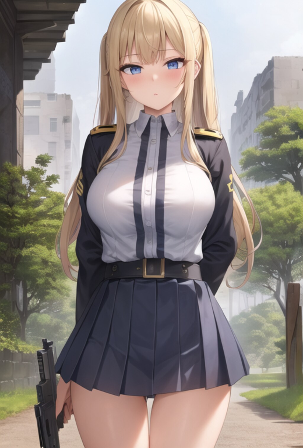 軍人な金髪ちゃん