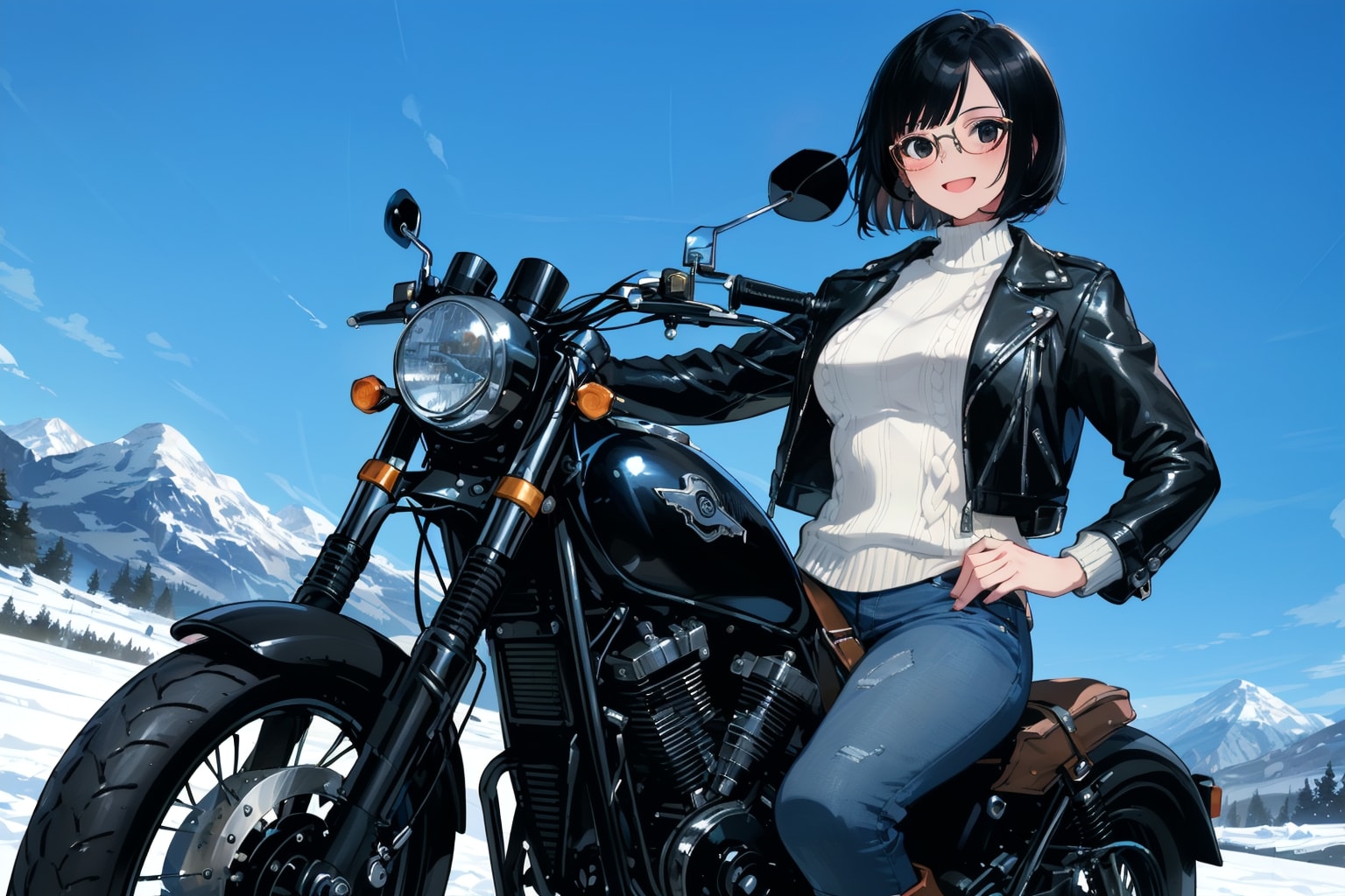 つーりんぐ　　　　　　　　　　　　　　　　　　　　　　　　　🐻‍❄️ 黒井 白子 🐻‍❄️ ６ | の人気AIイラスト・グラビア