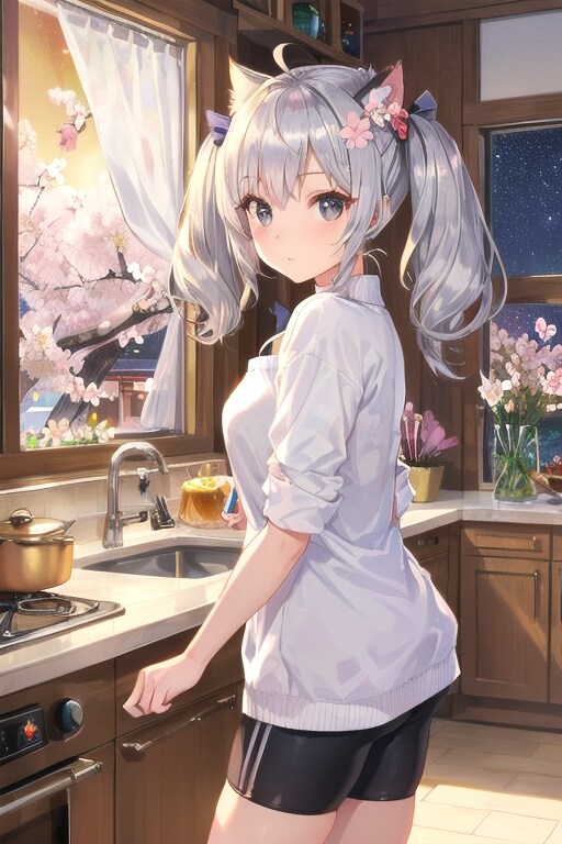 手伝ってくれるの?…でもダメ❤今日は私１人で作るからリビングで待っててね❤