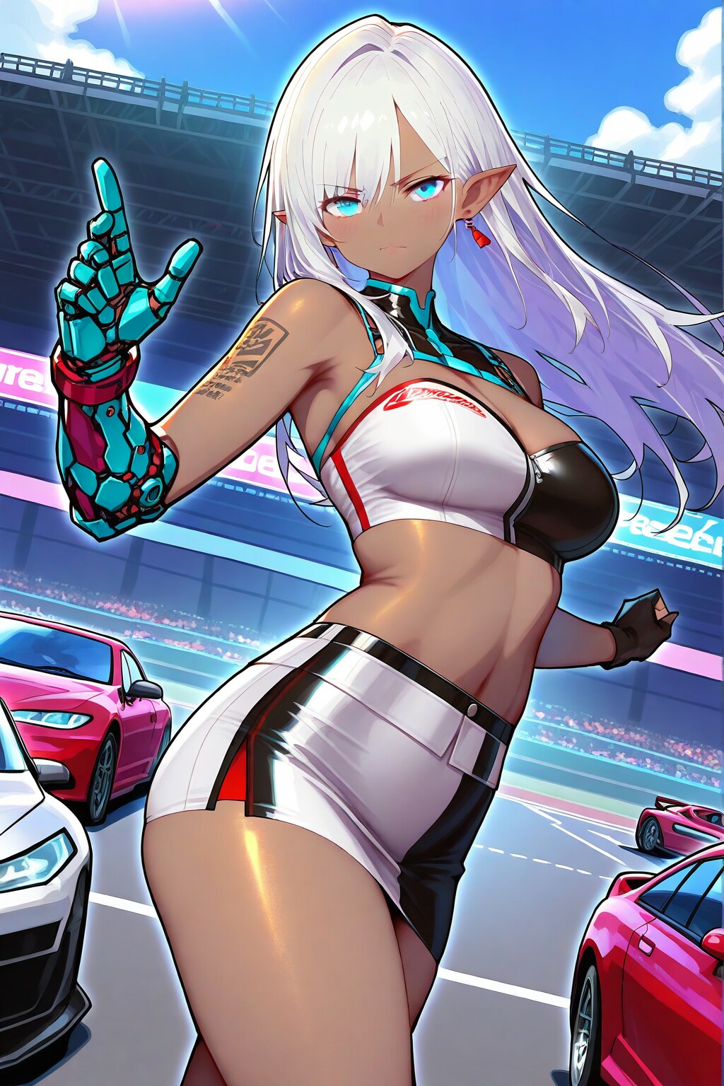 レースクイーンの練習10