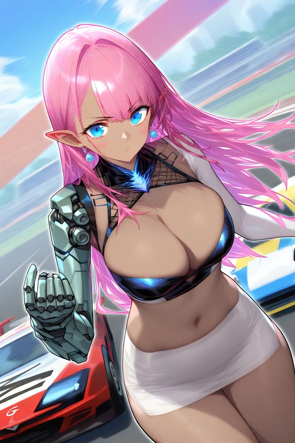 レースクイーンの練習10