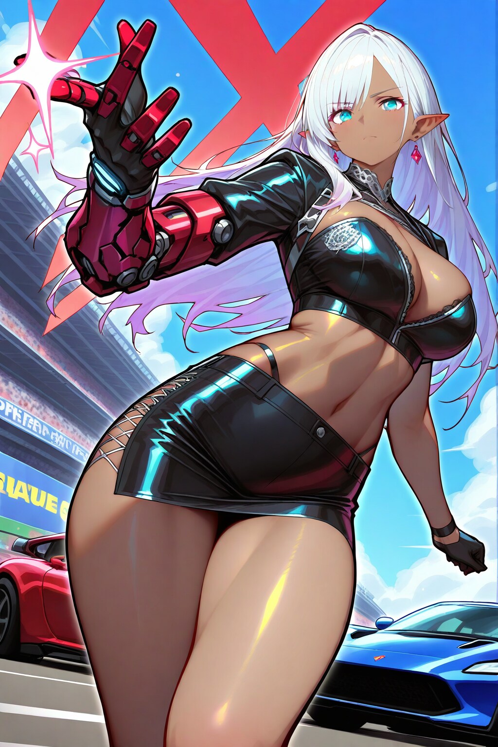 レースクイーンの練習10