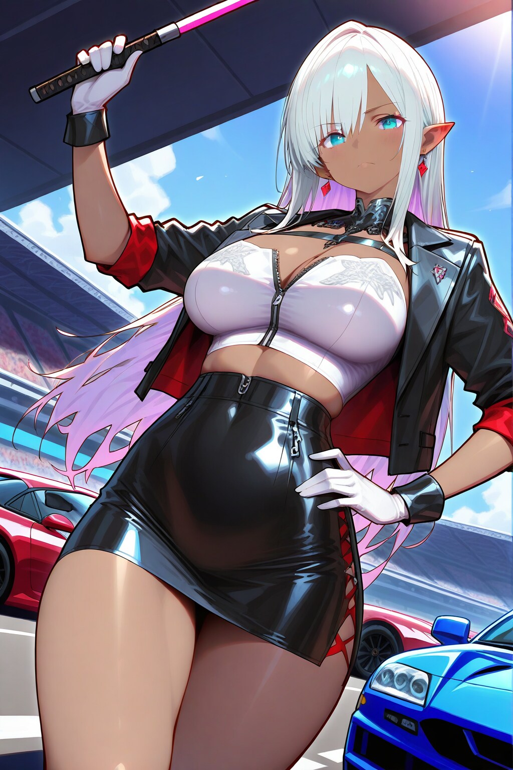 レースクイーンの練習10