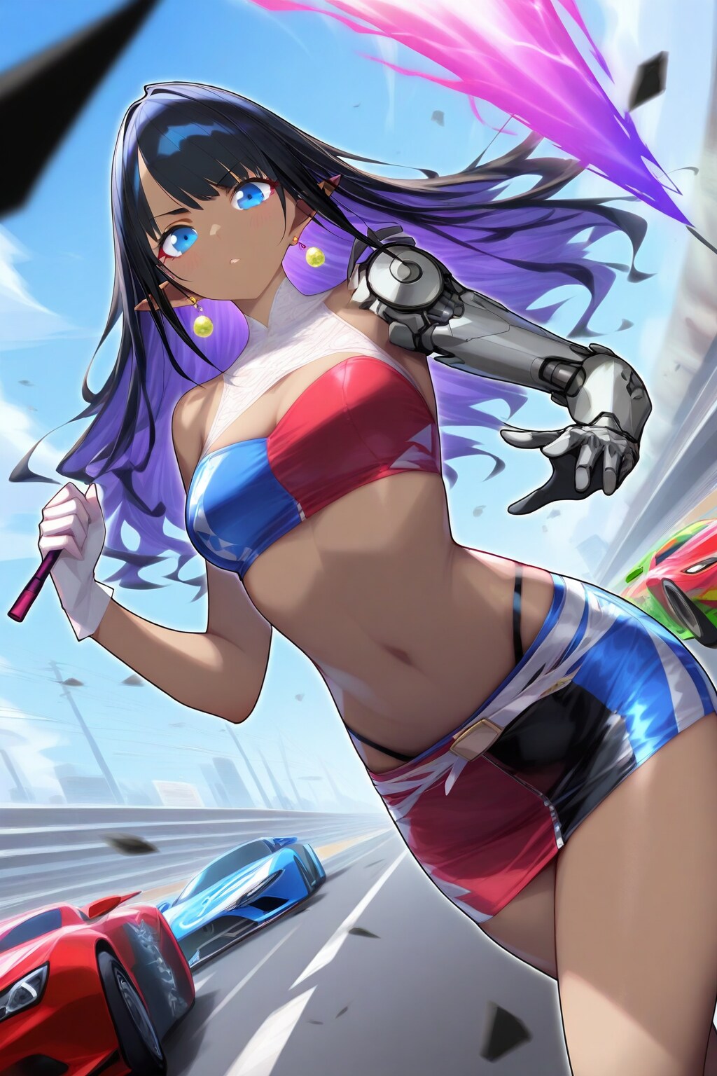 レースクイーンの練習10