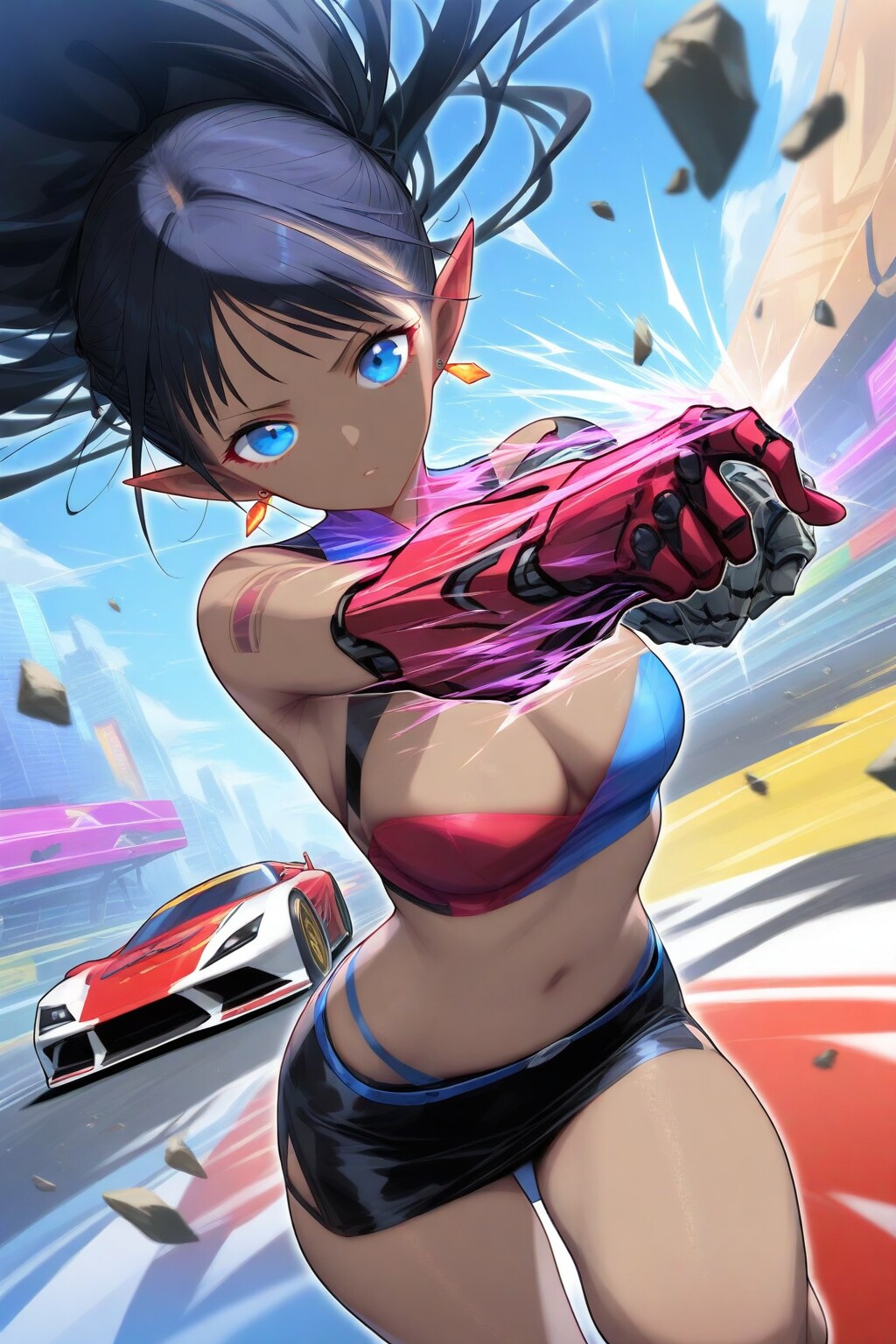 レースクイーンの練習10