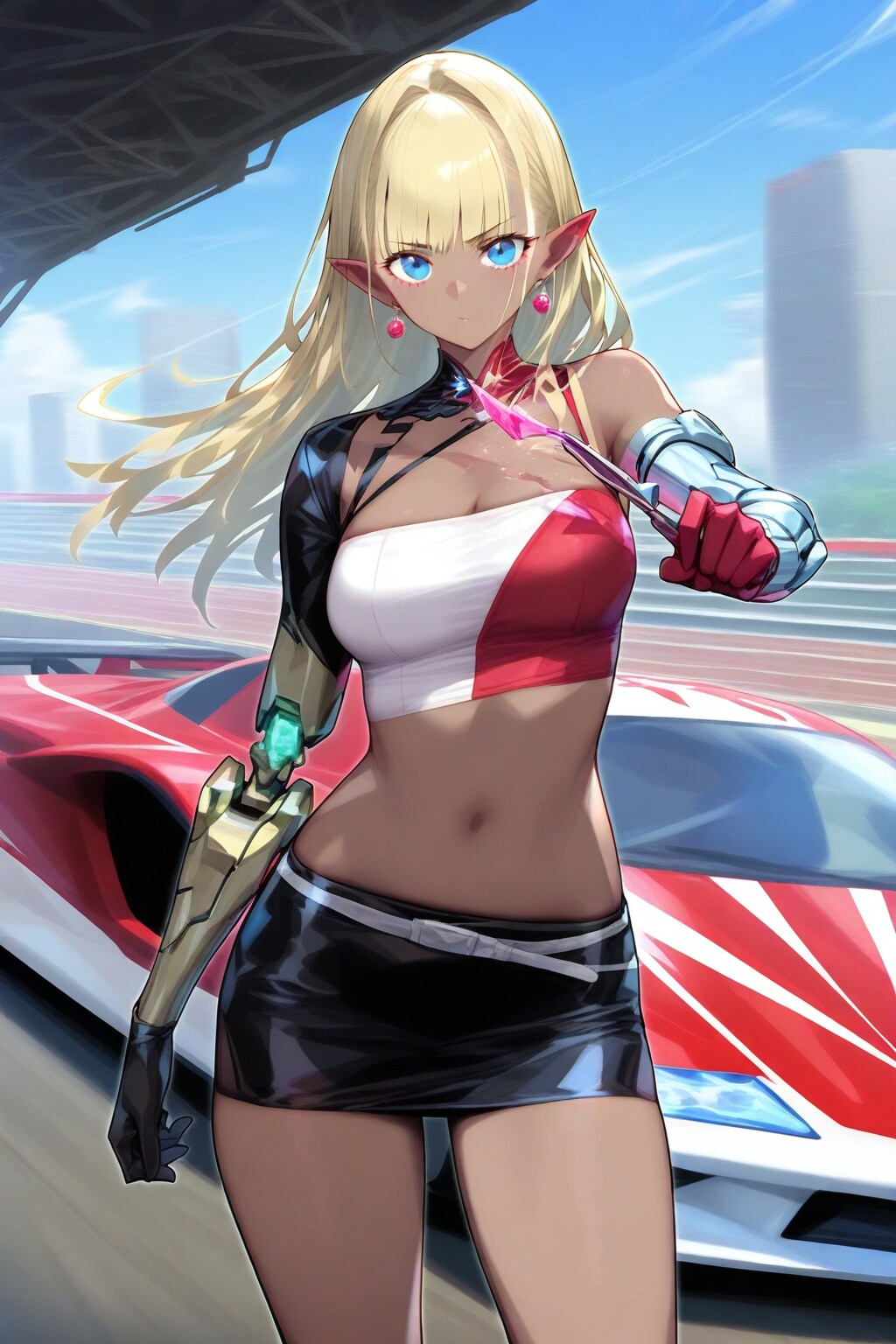 レースクイーンの練習10