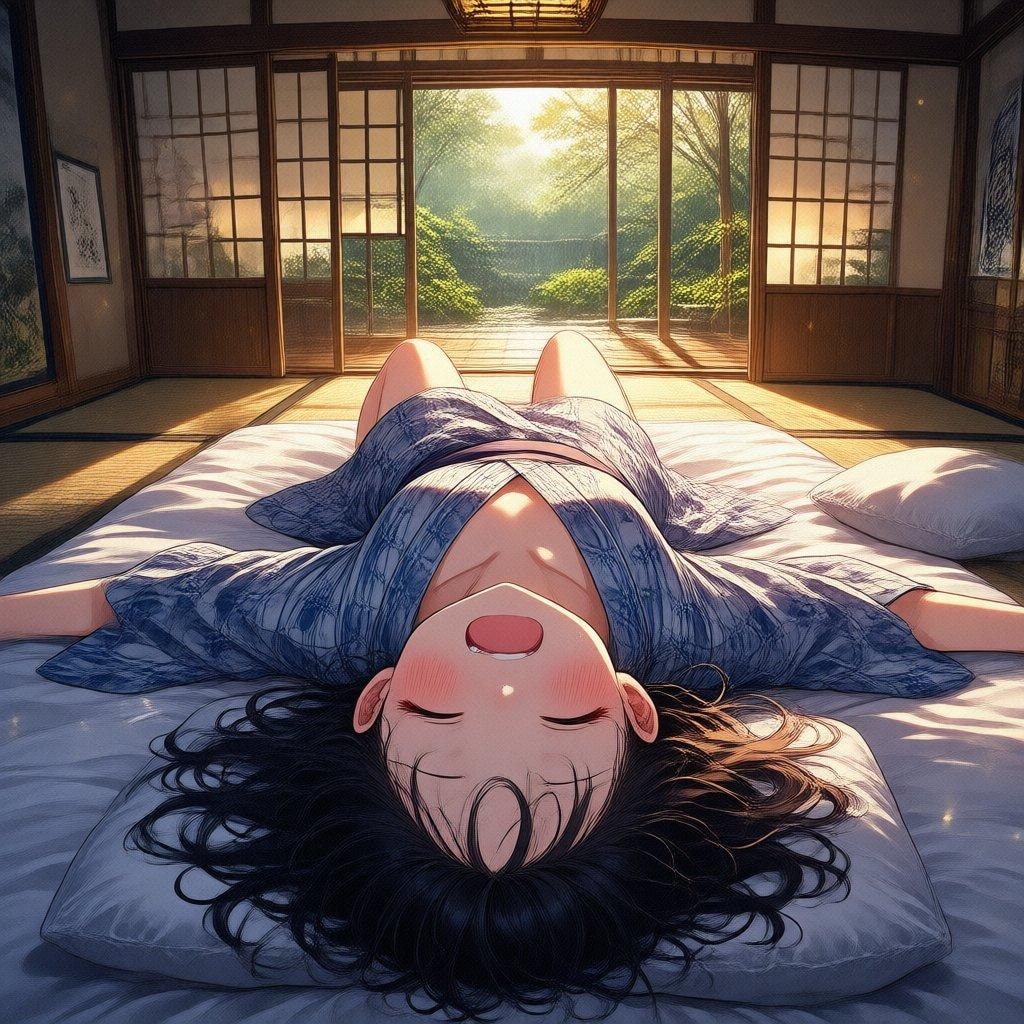 旅館の朝