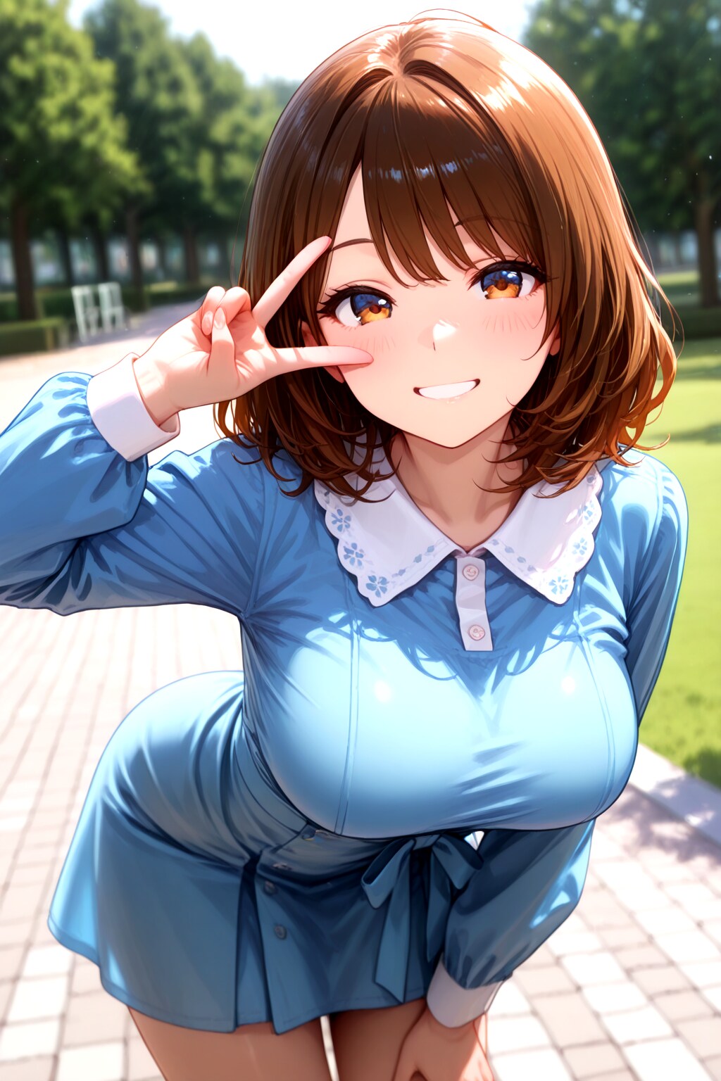 224（前かがみでピース）
