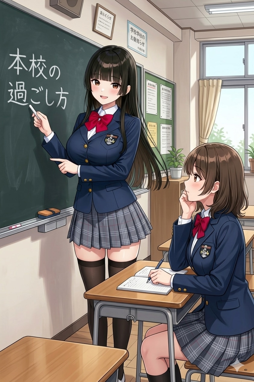 フォーシズ学園先輩役サキちゃん | の人気AIイラスト・グラビア