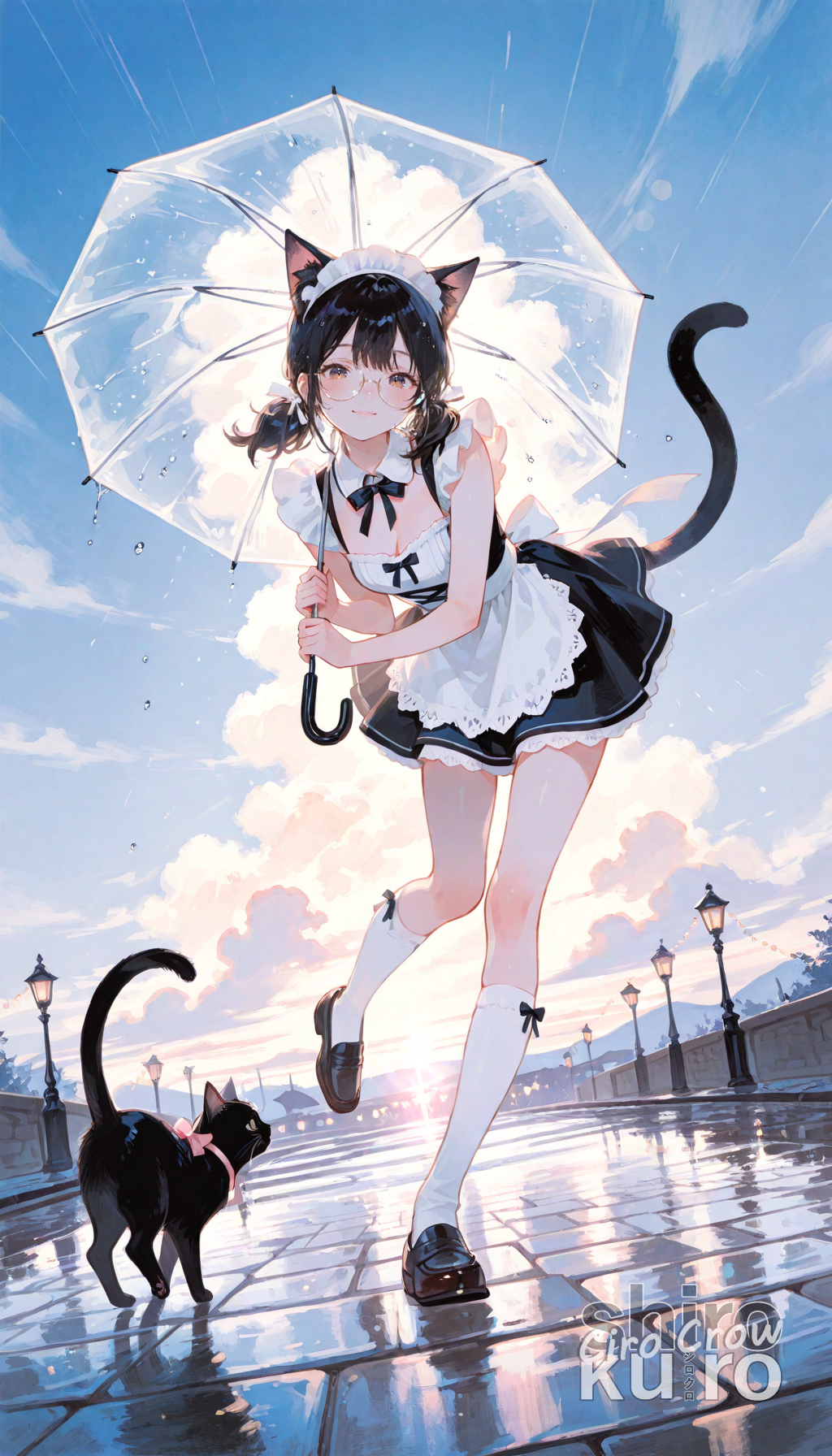 雨上がりの子猫