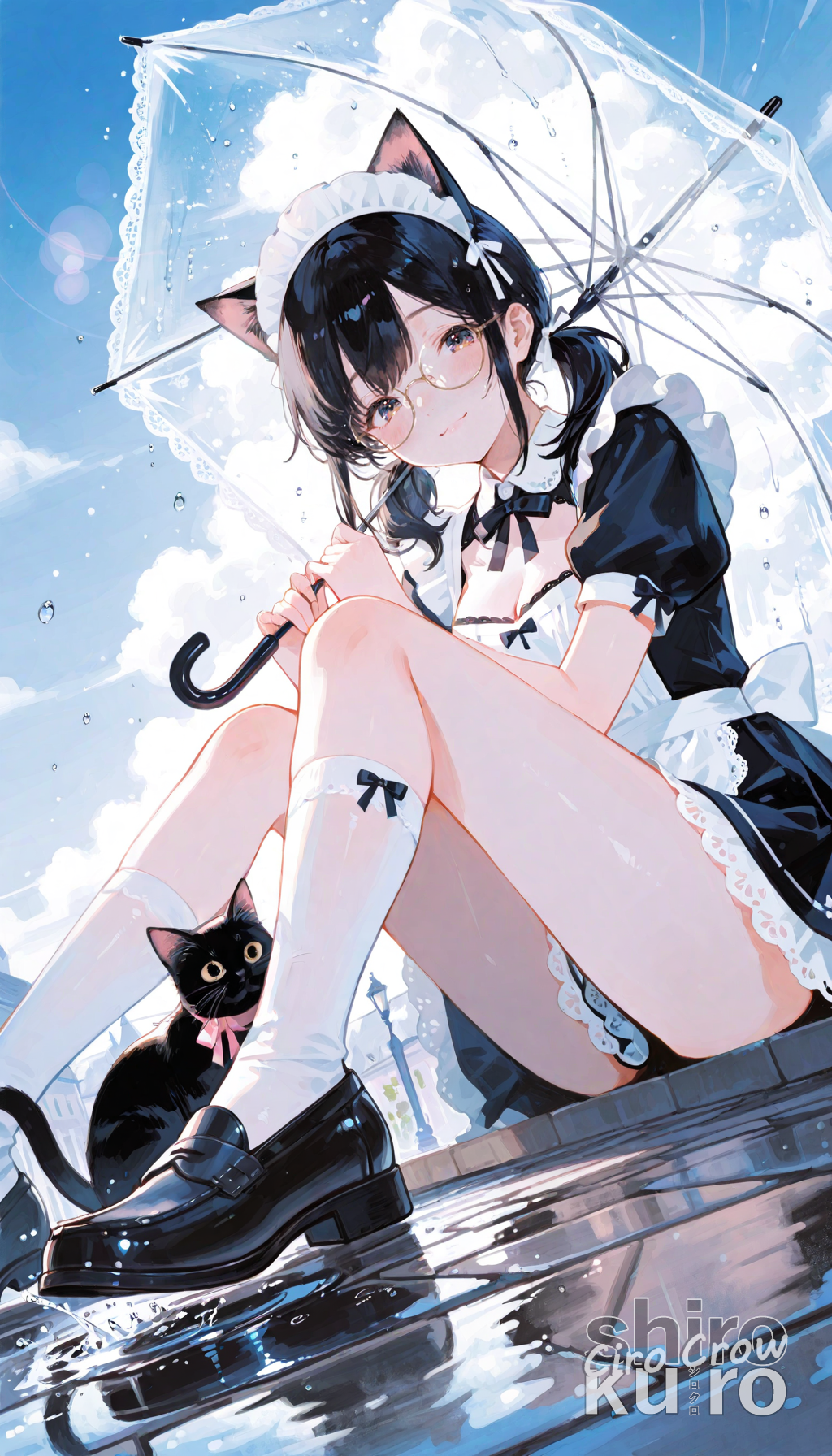 雨上がりの子猫