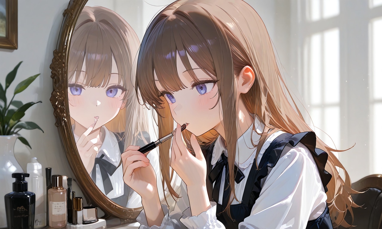 リップスティックっを当てて | の人気AIイラスト・グラビア