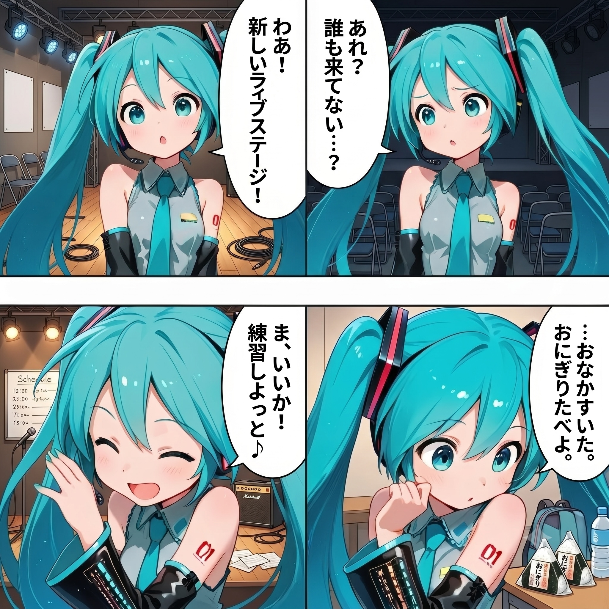 ミクさんの気ままなライブ前