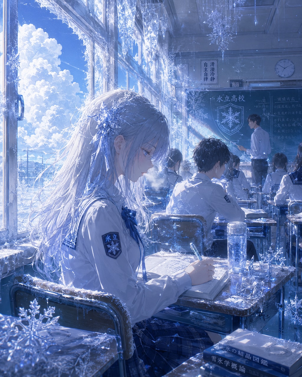 氷立高校の授業風景