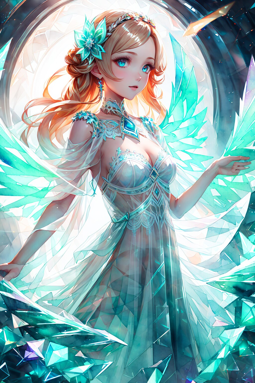 蛍光色の女神様