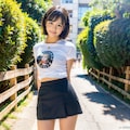 白Tシャツ女子集① 3枚目