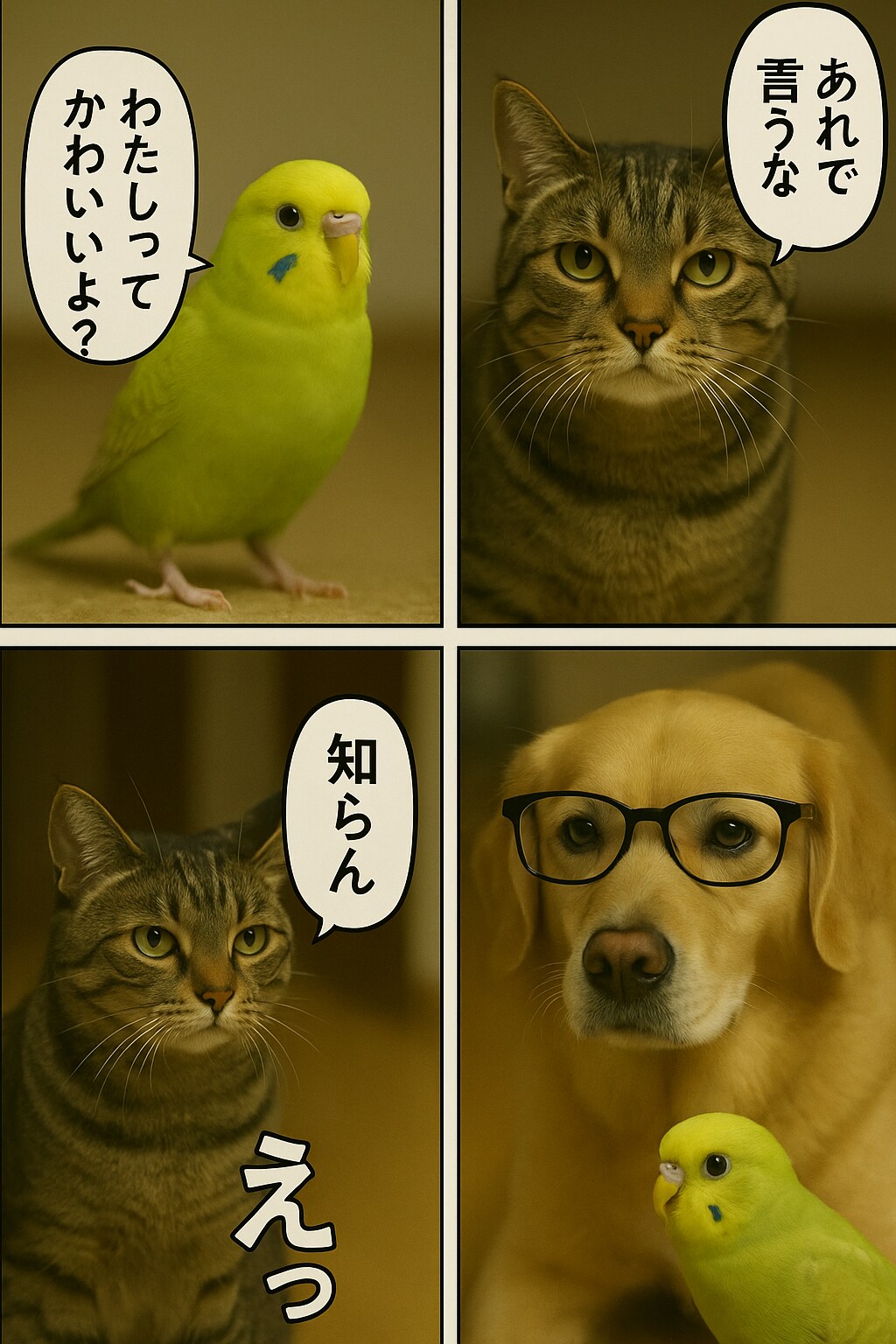 いぬとねこといんこ22