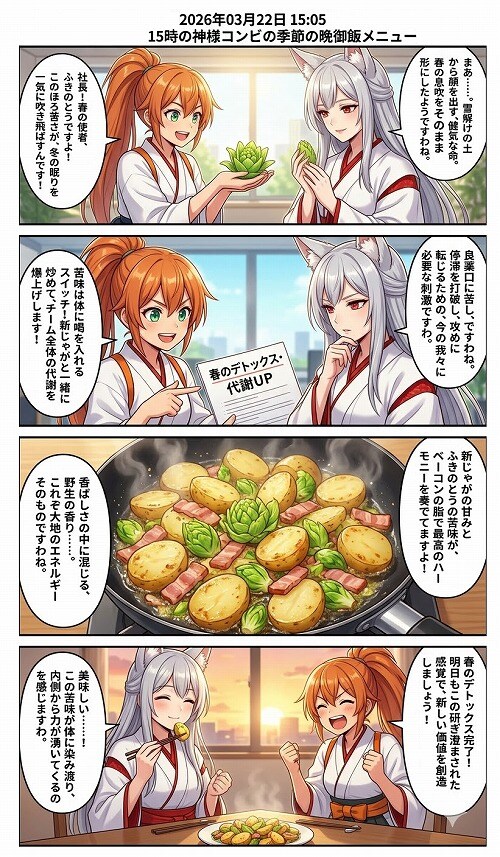 春の目覚め、ふきのとうの苦味
