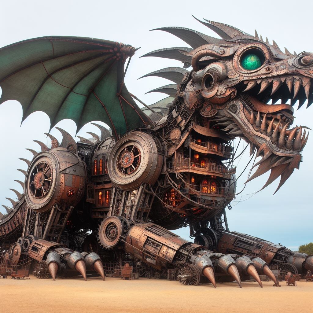 移動拠点なドラゴンロボット