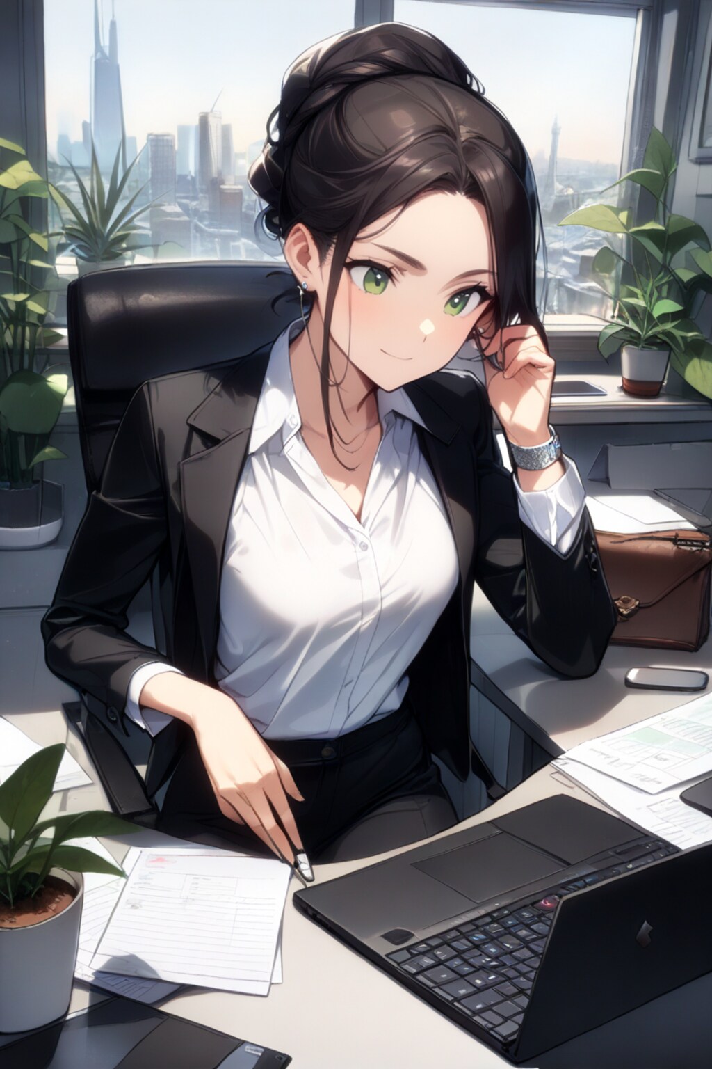 忙しさに追われるエリートOL