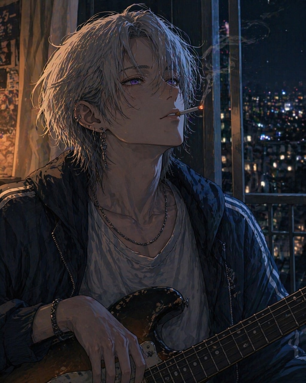 竜麻は、その夜。忘れていた弦を撫でた。