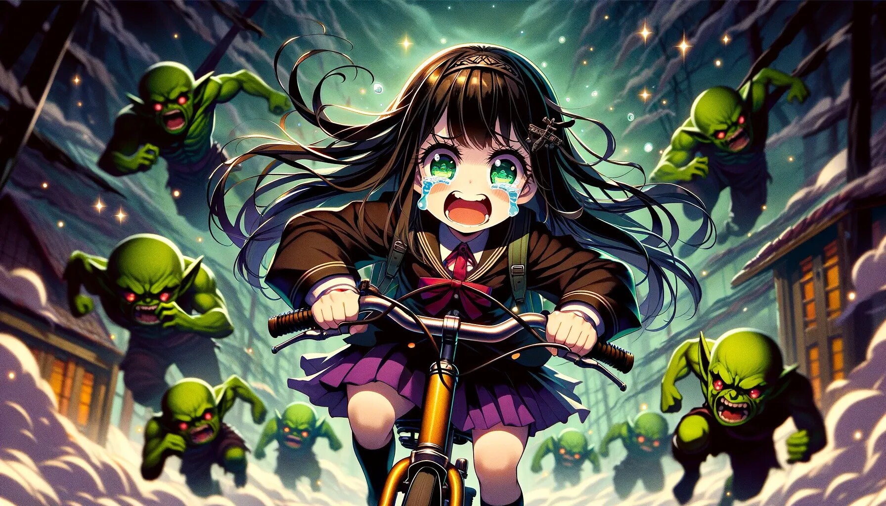 ゴブリンに追いかけられる女の子２