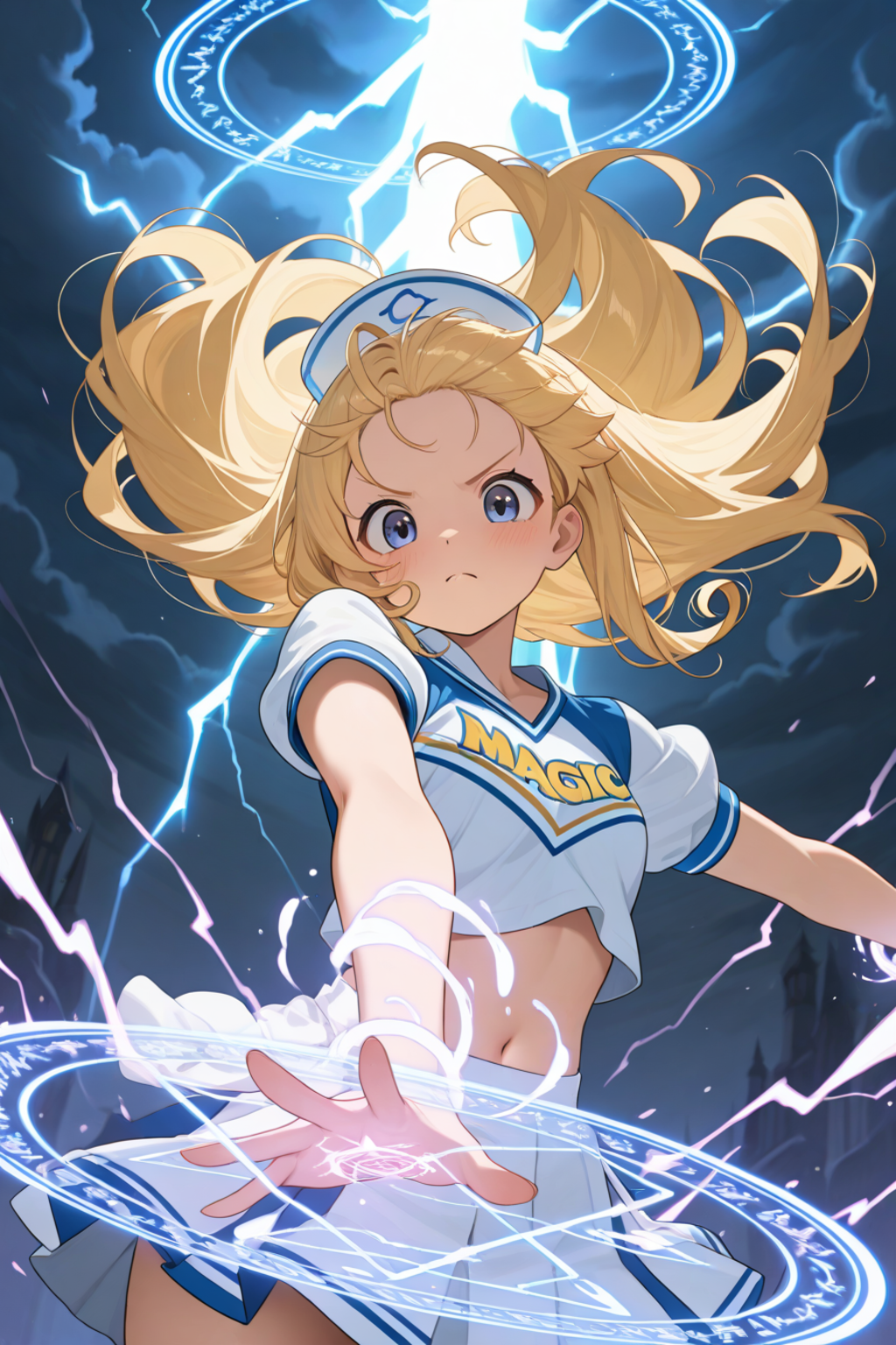 雷が落ちてビビる。