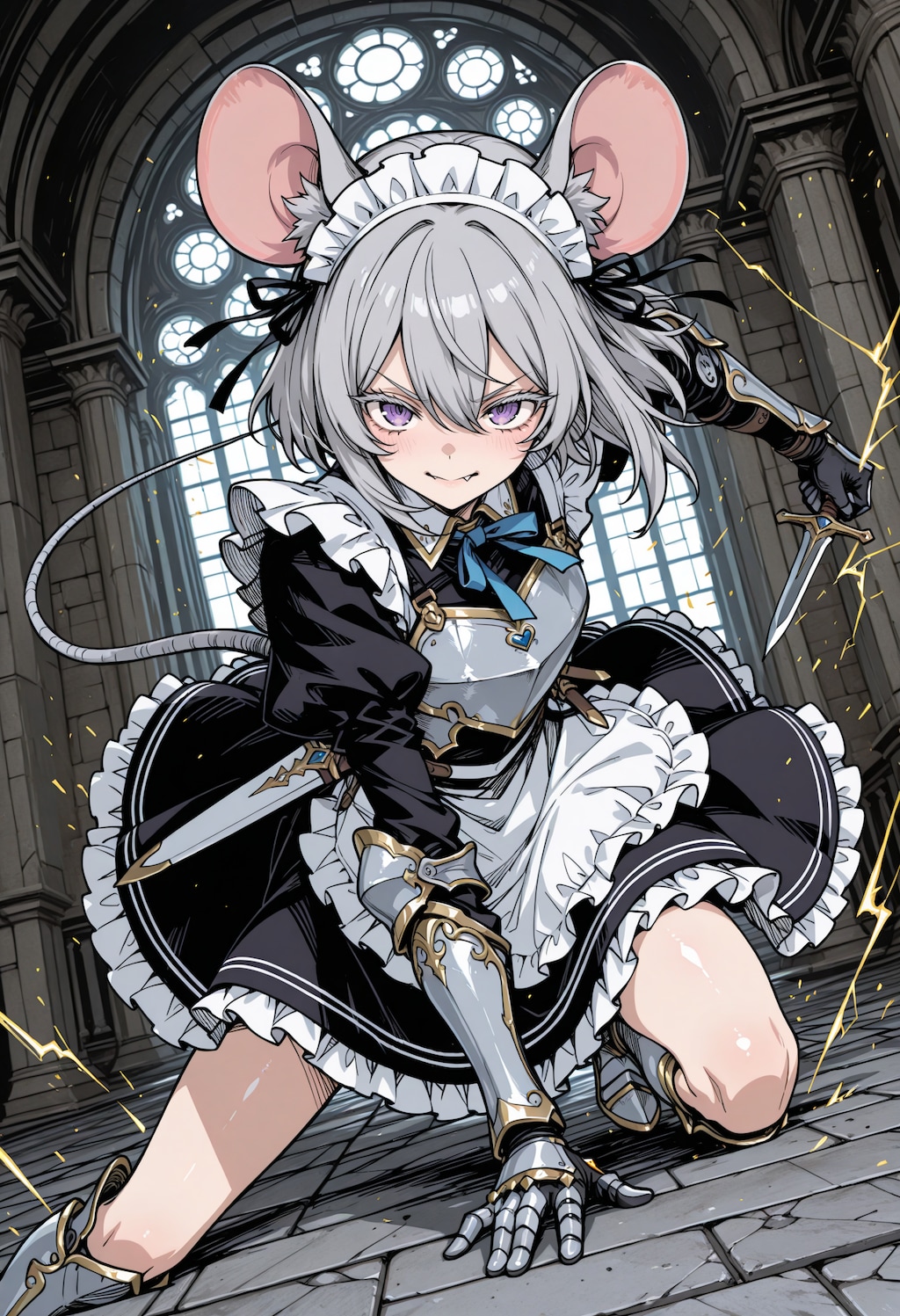 子（ねずみ）、丑（うし）十二支アーマーメイド
