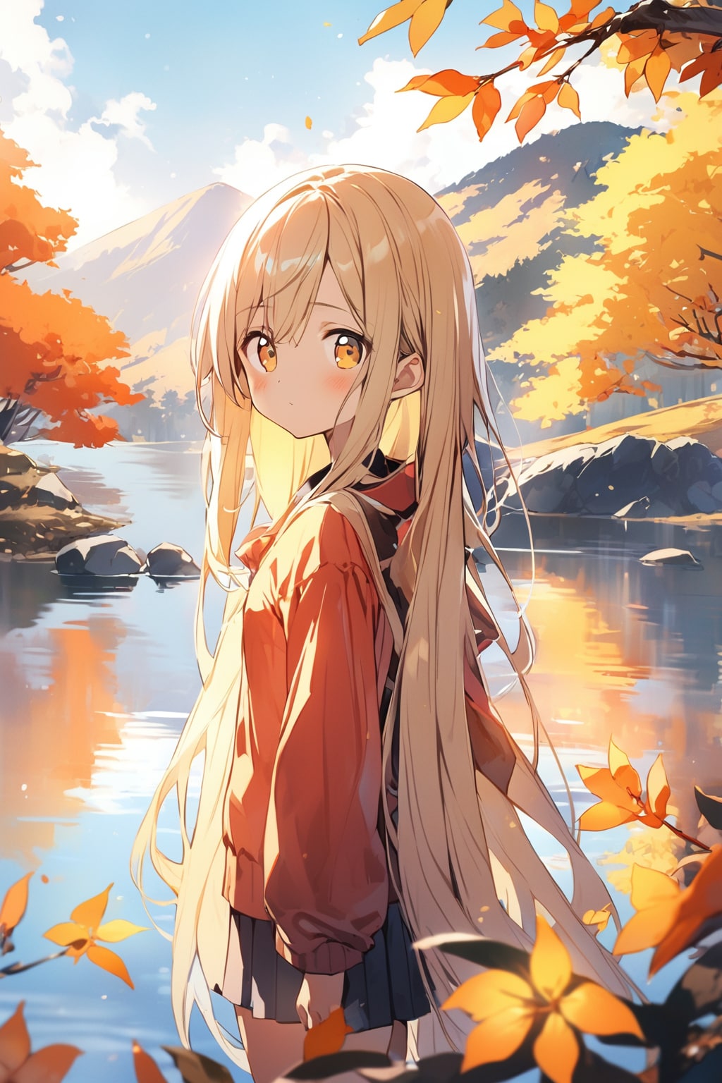GWに山中湖を観光する女の子
