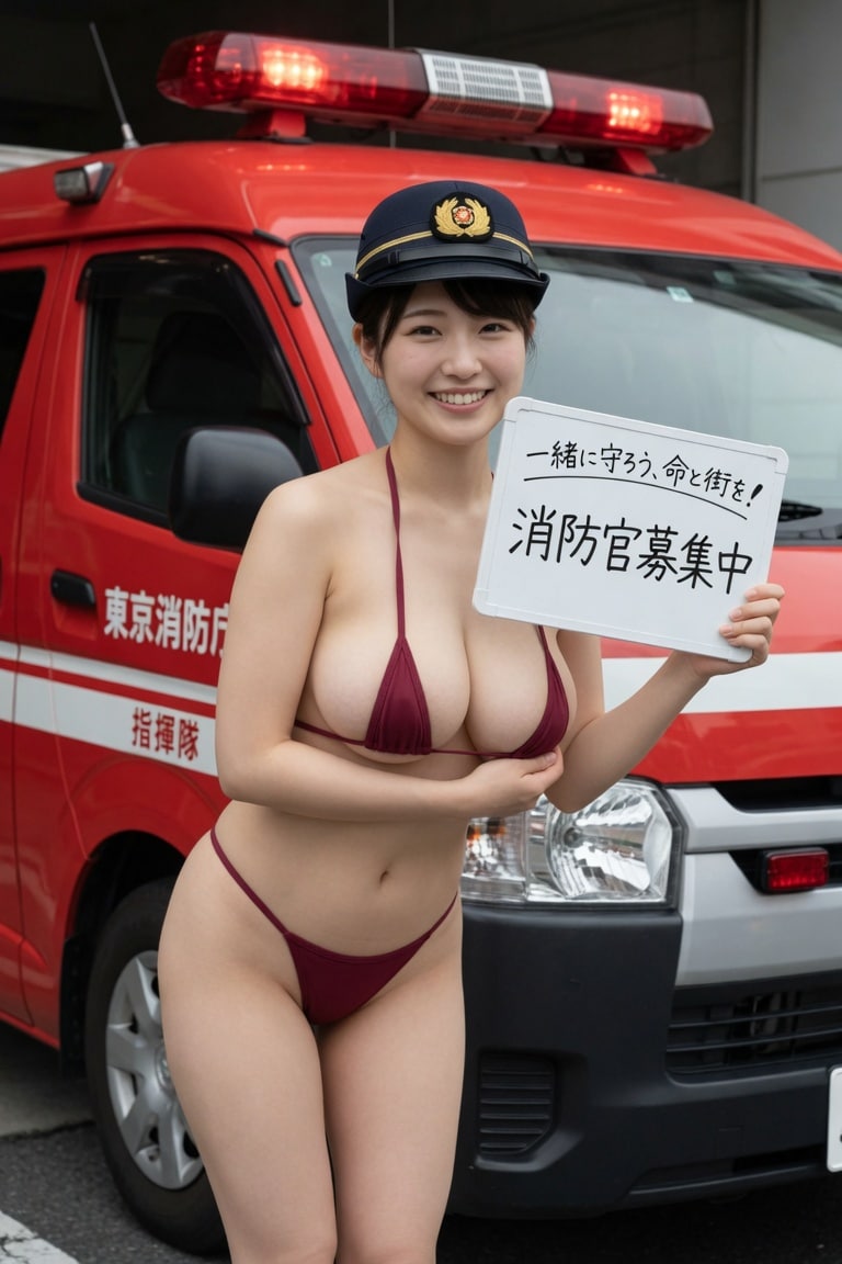 １日の女性消防官