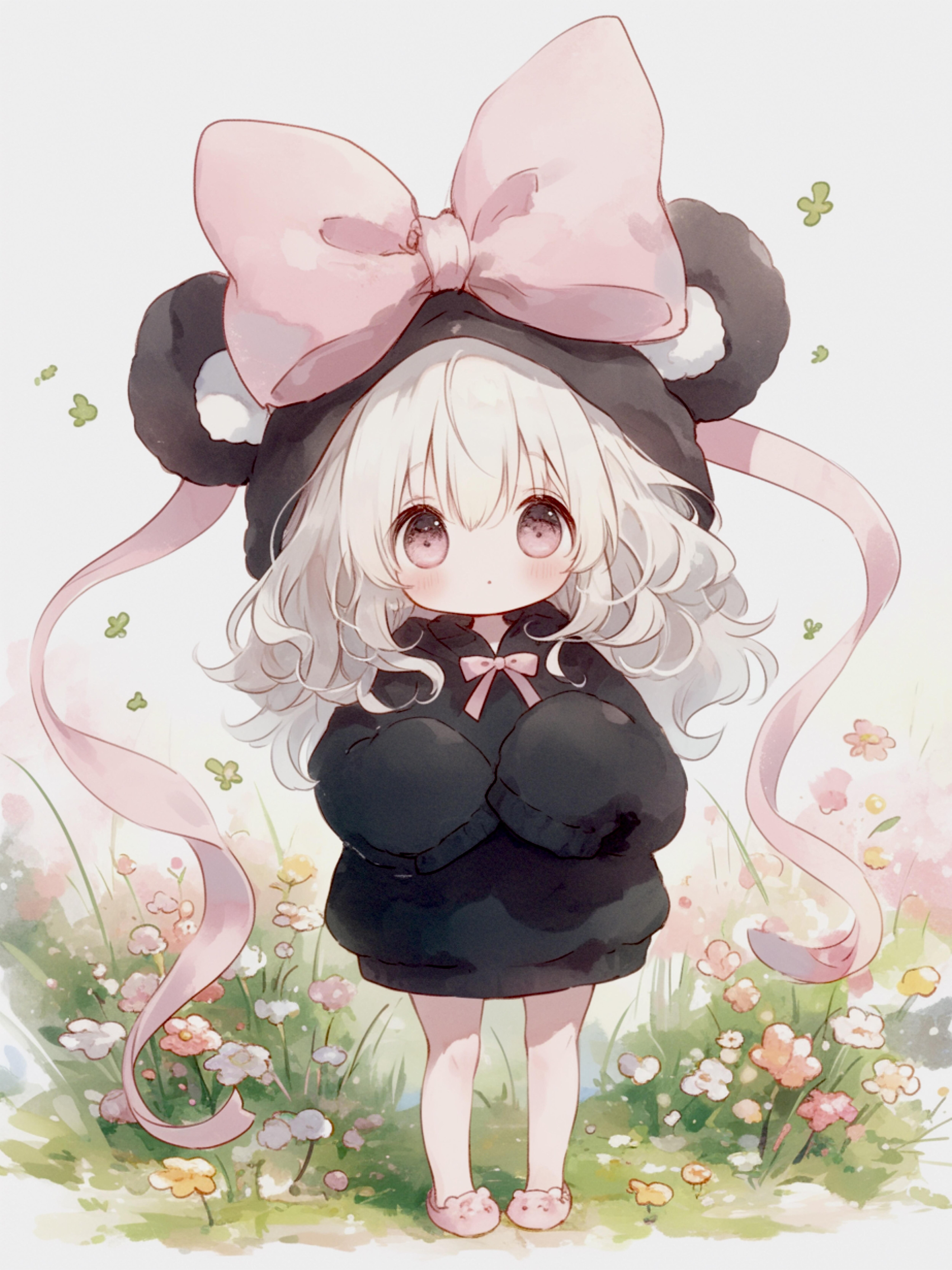 大きなリボン✖︎くま娘🐾