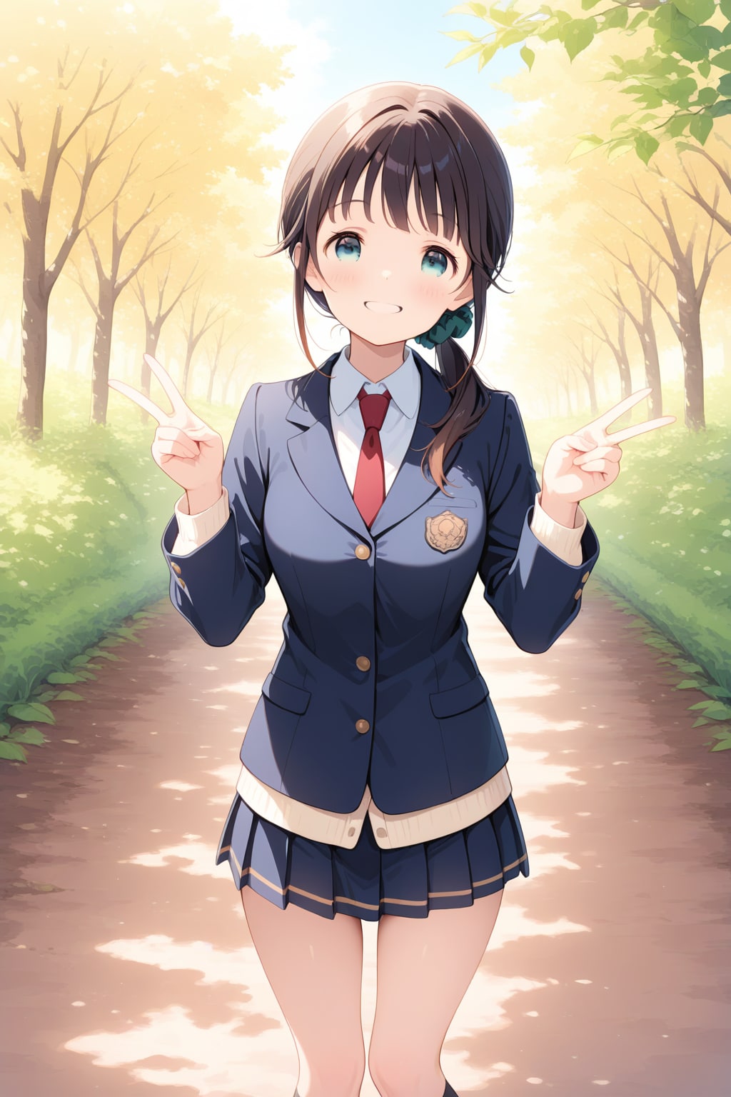 シンプルにダブルピース✌️