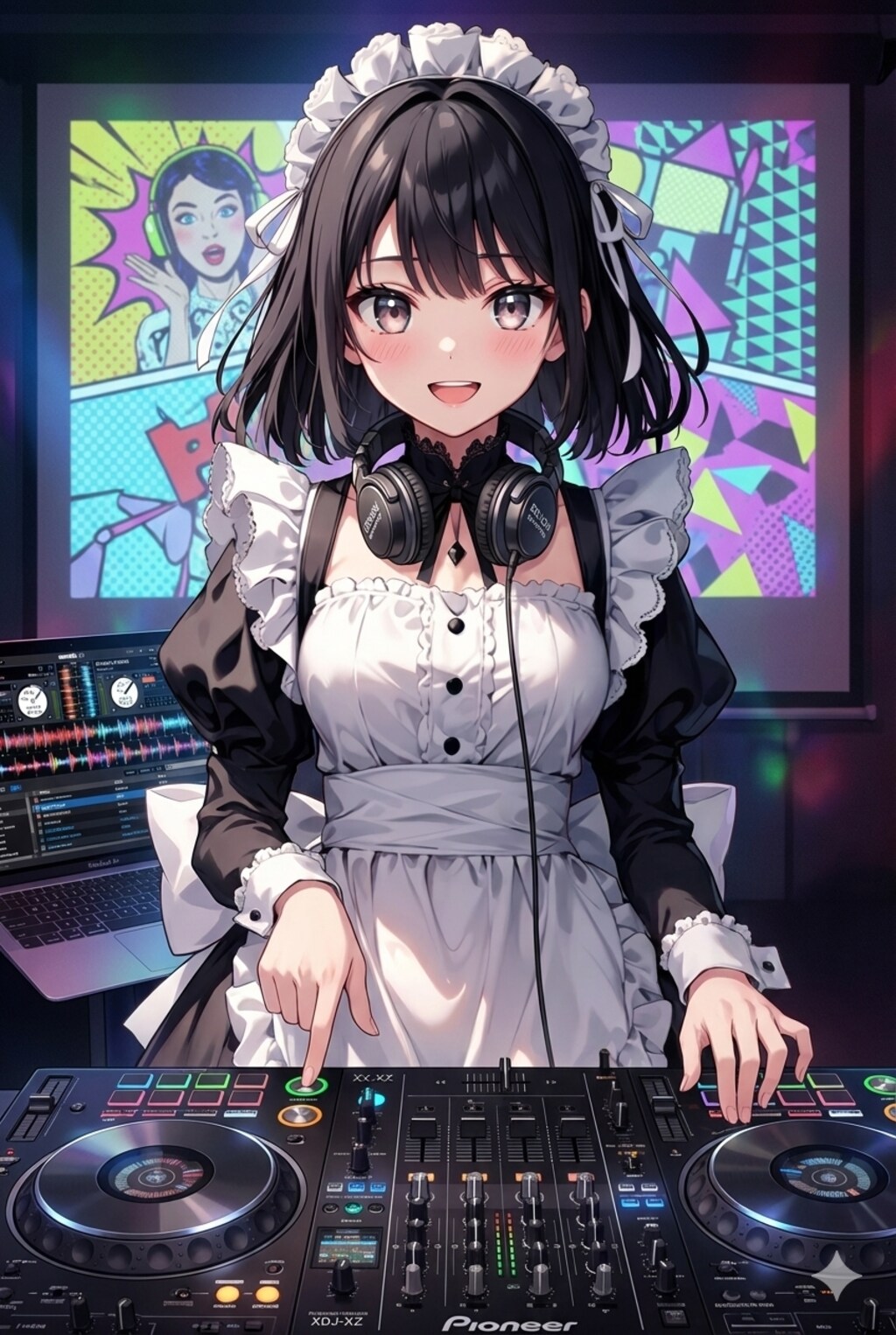 メイド服を着てDJをする女の子は割といる