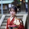 10枚）新年ご挨拶♡パンチラ着物美人 3枚目