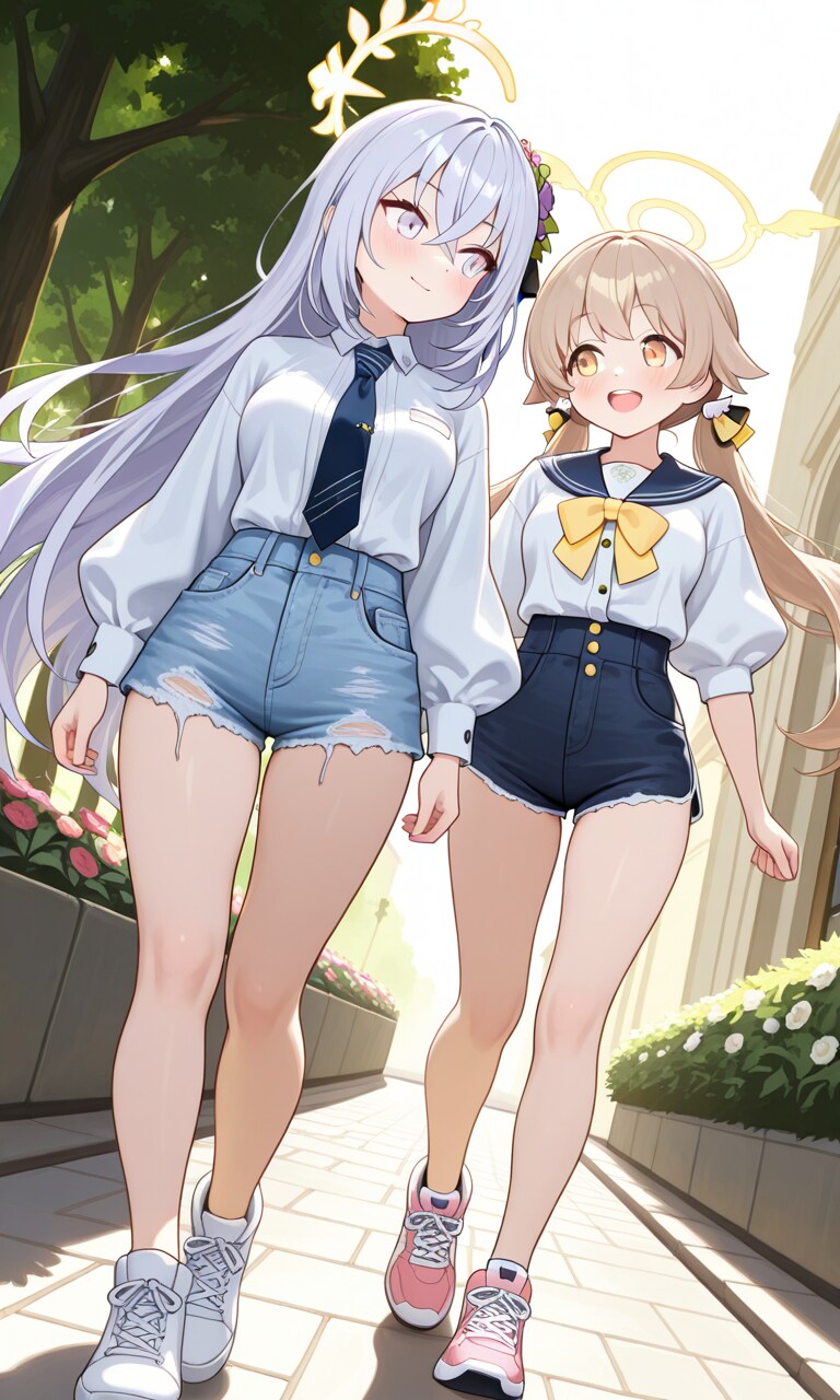 ヒフミとアズサ　夏私服2-4