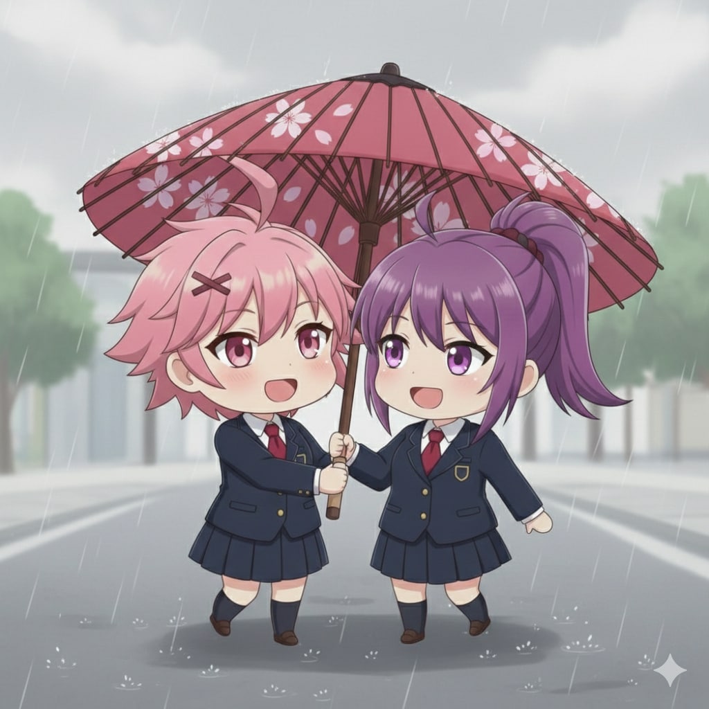 相合傘 | の人気AIイラスト・グラビア