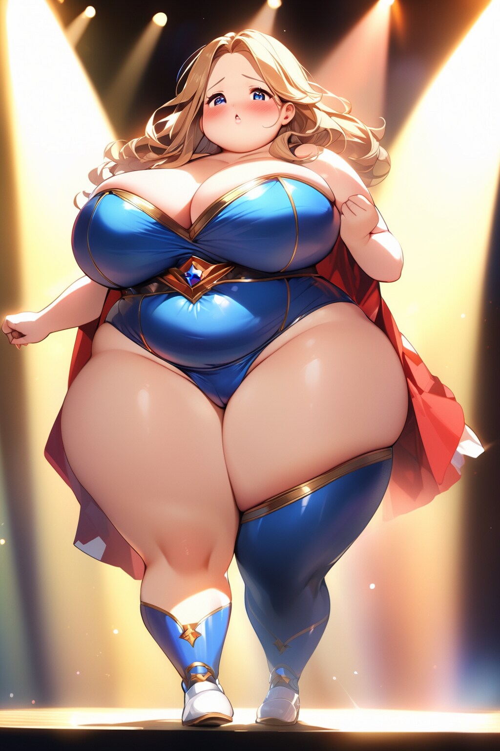 Plus size model (web generated)