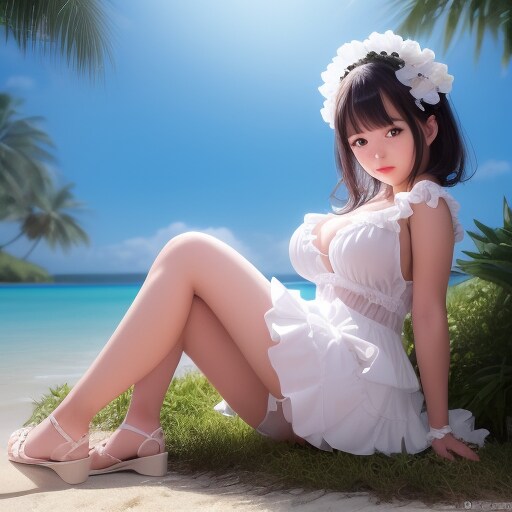 ドレス実写２（黒髪）
