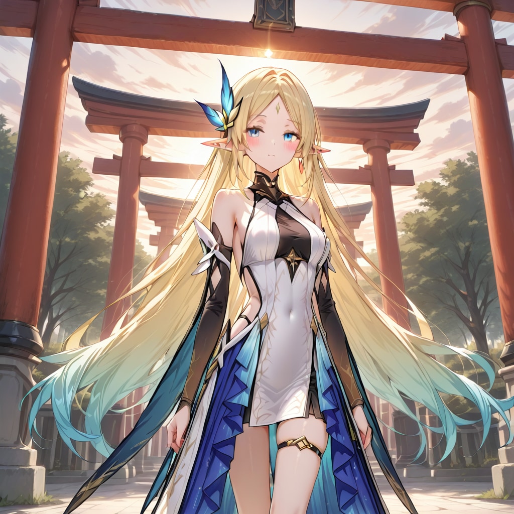 エルフさん、日本へ | の人気AIイラスト・グラビア