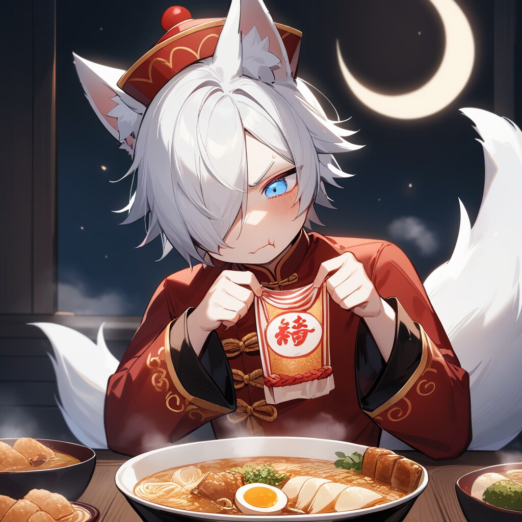 【空欄答え】急に(温かい物)が食べたくなって(バイト)中、(さぼってラーメン屋)に行き (酸辣湯麺を唐辛子多めでおいしく)食べた