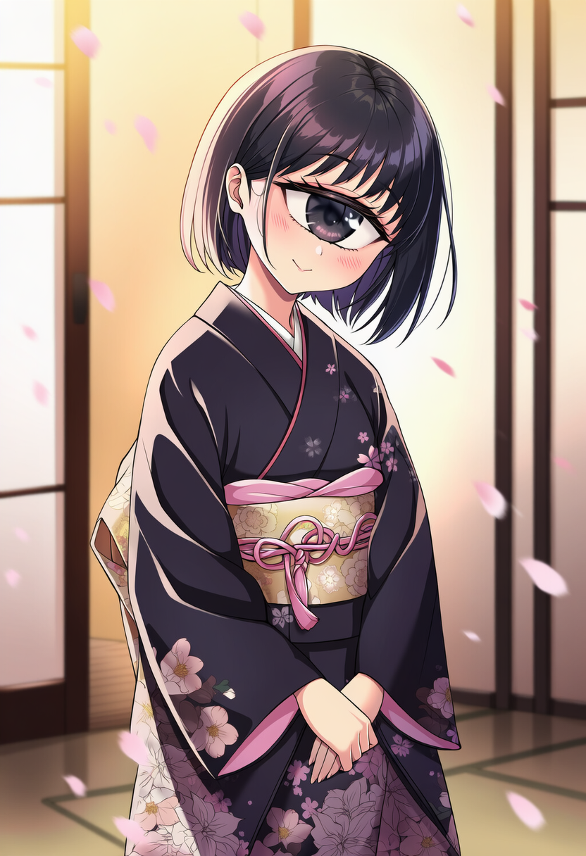 和風単眼娘
