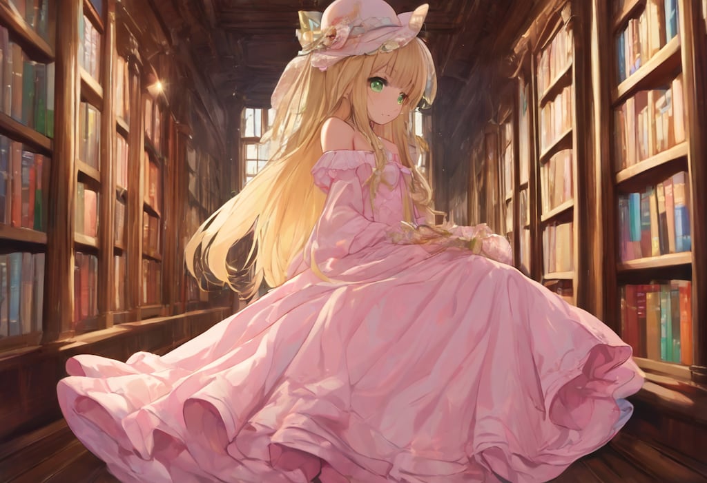 深夜の図書館 08/21