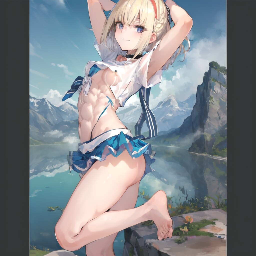 見えそうで見え・・・ない！