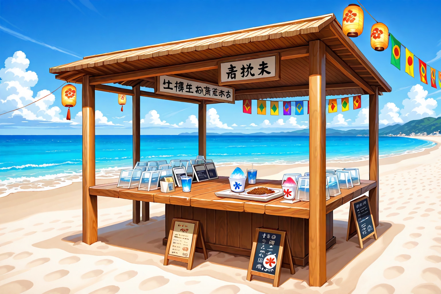 海の家 | の人気AIイラスト・グラビア