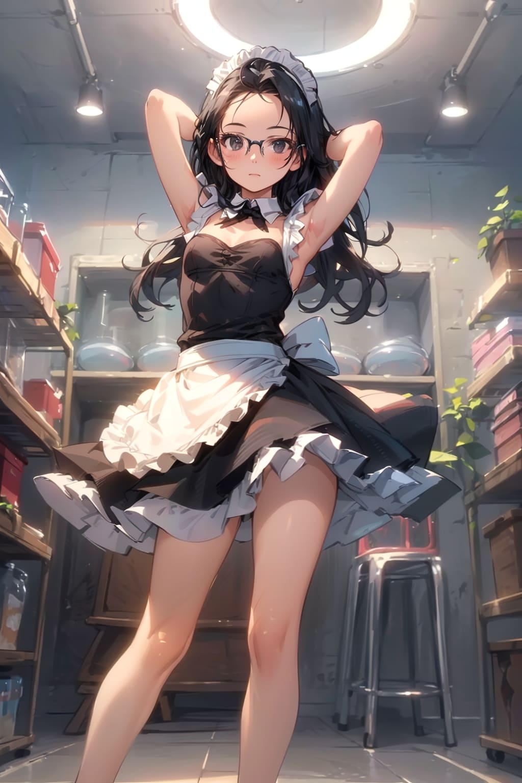 メイドの眼鏡っ娘