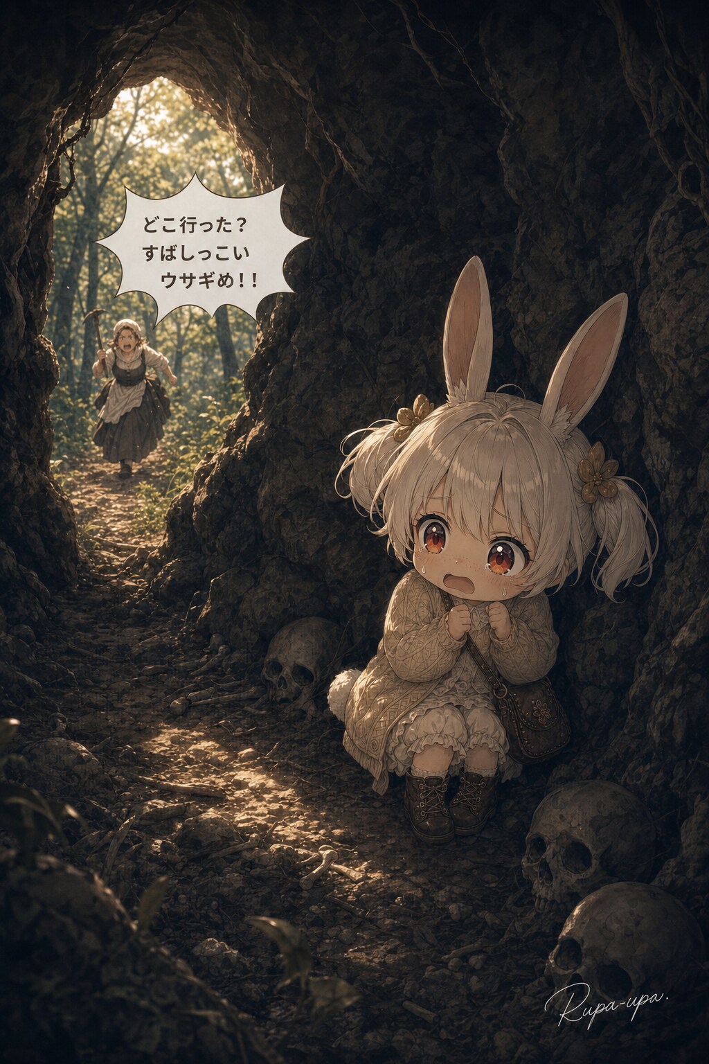 🐰うさぴょんの冒険【第4話】～謎の洞窟～